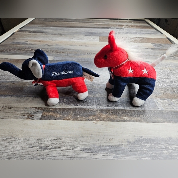 Democrat Donkey Republican Elephant Stuffed Animal - Picture 3 of 9